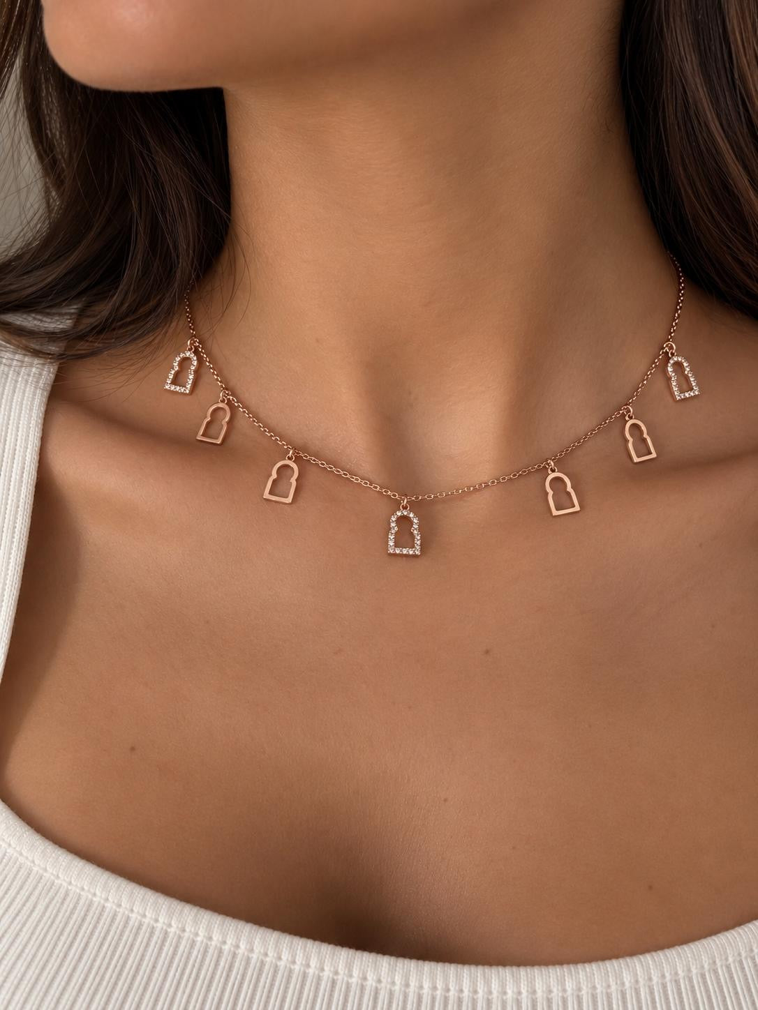 Collier rose gold Éclat