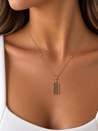 Collier rose gold Médina